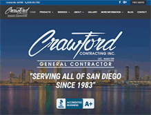 Tablet Screenshot of crawfordcontracting.org